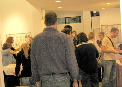 opening reception  solo exhibition by Irina Ivanova  titled “Fashion Accent,” in the Mark K. Wheeler Gallery